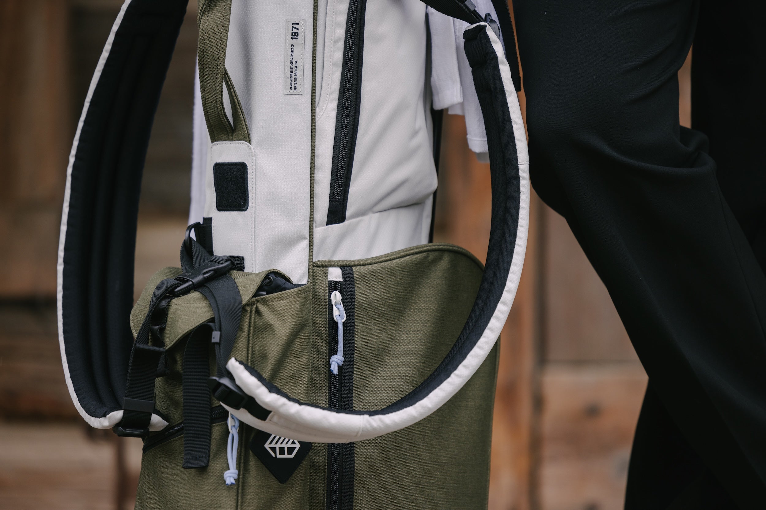 Rover Stand Bag - Bone/Olive Night
