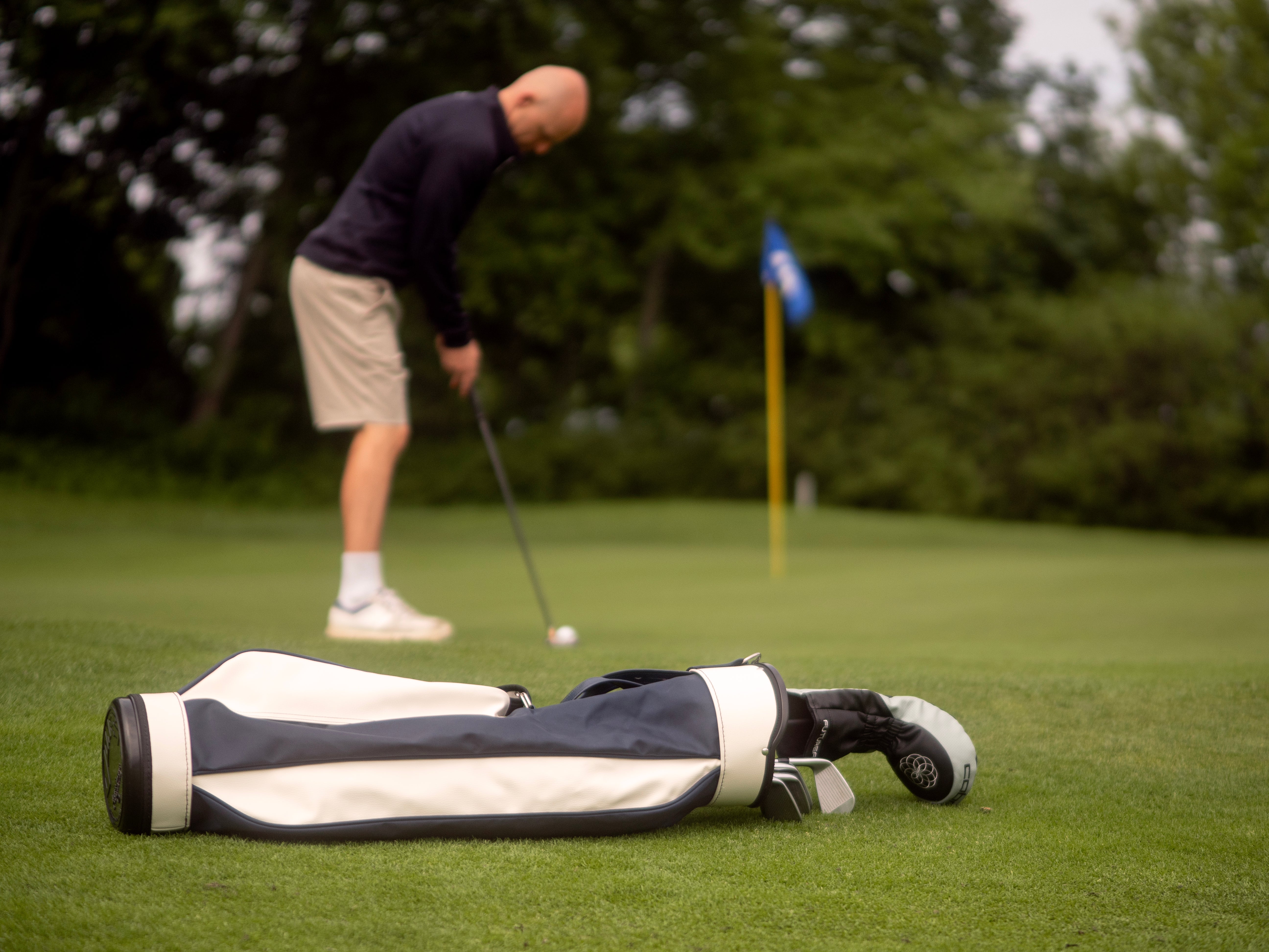 The Original Jones Bag - Blue/White