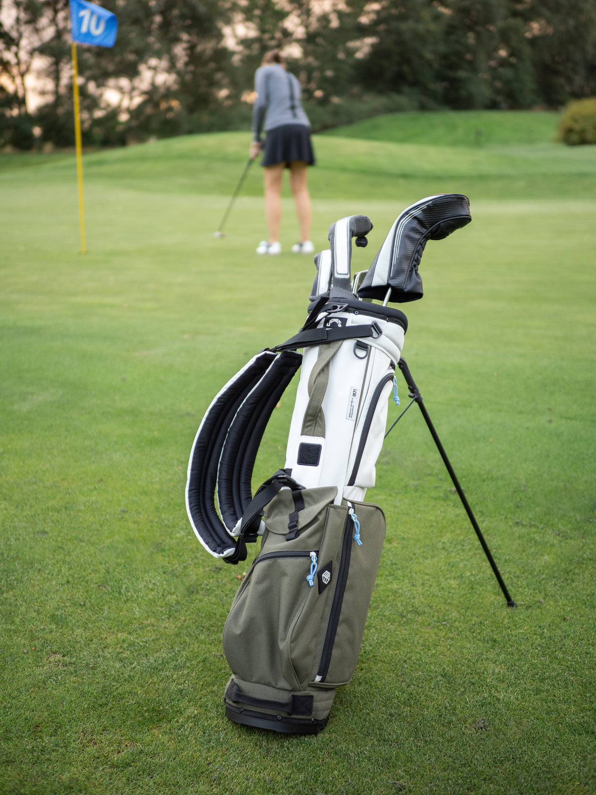 Rover Stand Bag - Bone/Olive Night