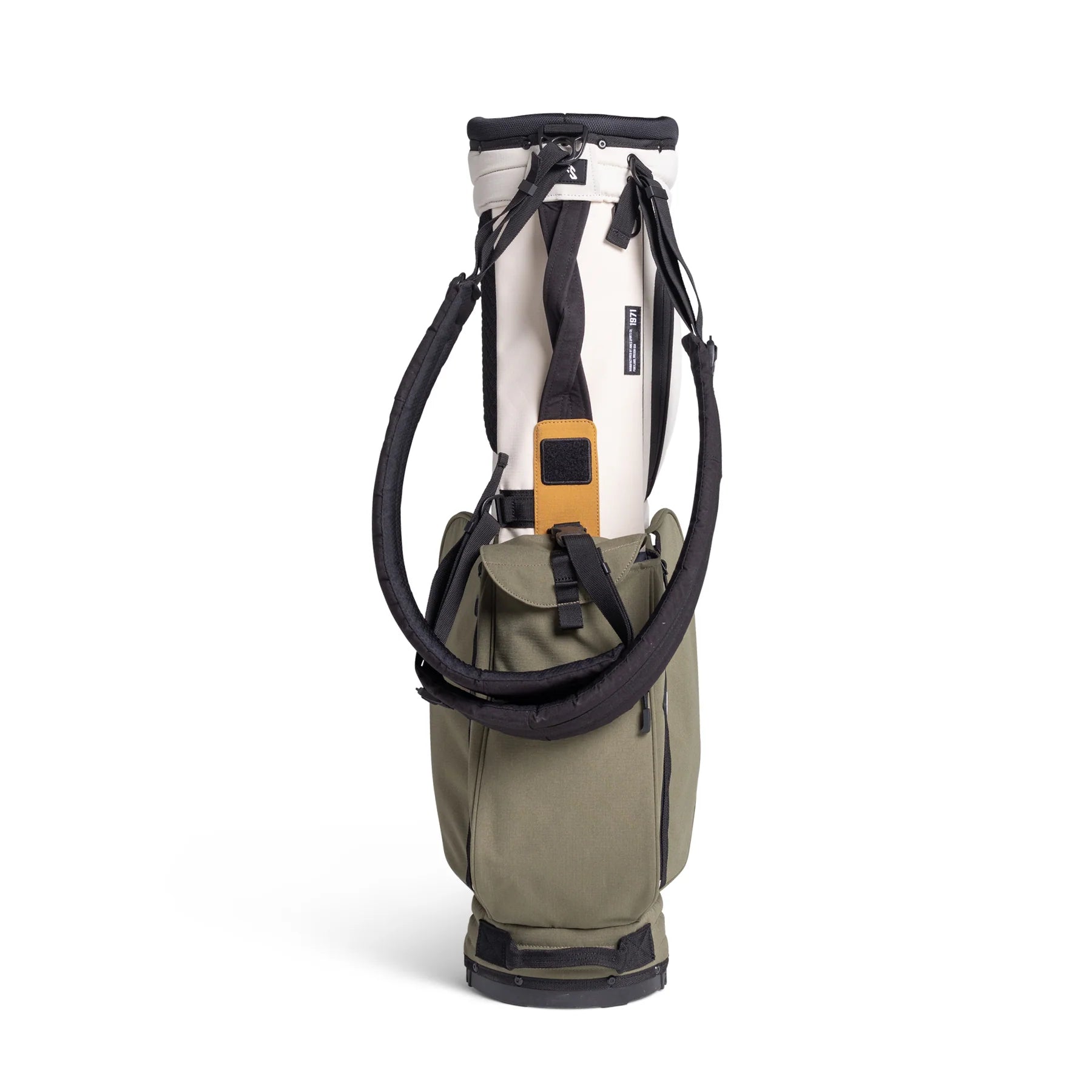 Rover Stand Bag - Beige/Olivgrön
